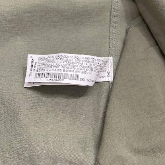 Zara Woman Outerwear bohemian fringe jacket Olive Army green XS - Picture 5 of 13